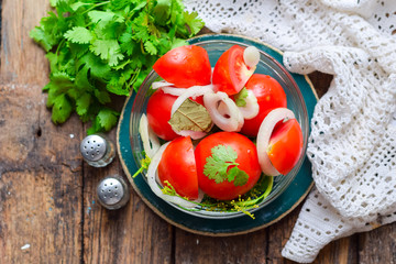  Pickled vegetables. Vegetable Salad