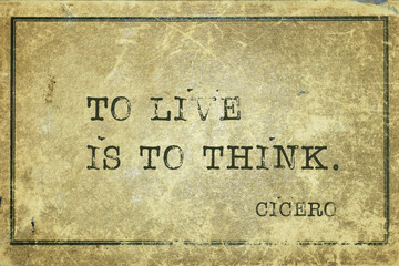 live to think Cicero