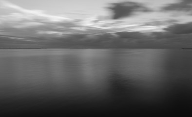 Beautiful Baltic sea landscape with long exposure