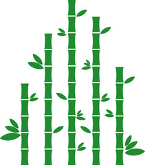 abstract green bamboo