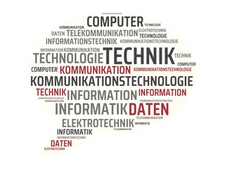 KOMMUNIKATIONSTECHNOLOGIE - Bilder mit Wörtern aus dem Bereich kommunikationstechnik, Wort, Bild, Illustration