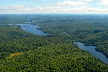 Mauricie vue du ciel 