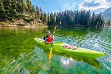 Shallow Lake Kayak Tour - obrazy, fototapety, plakaty