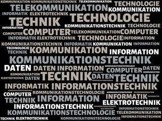 KOMMUNIKATIONSTECHNIK - Bilder mit Wörtern aus dem Bereich kommunikationstechnik, Wort, Bild, Illustration