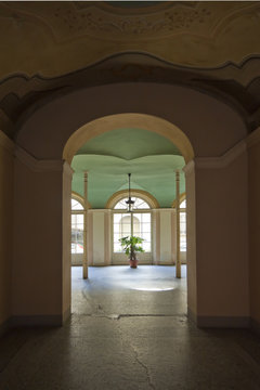 Toskana-Impressionen in Lucca, altes Palazzo