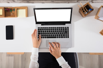 Businessperson Working On Laptop