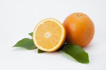 Orange and leaves