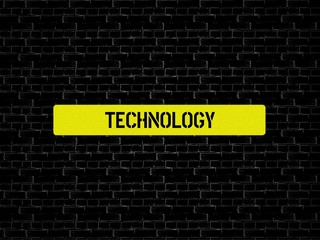 Fototapeta premium TECHNOLOGY - image with words associated with the topic COMMUNICATION TECHNOLOGY, word, image, illustration