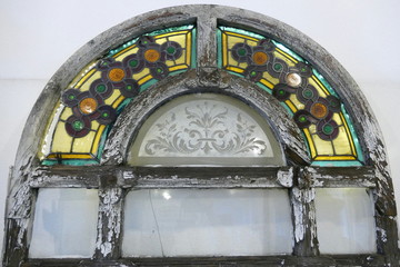 Jugendstil Fenster aus Posen, Polen