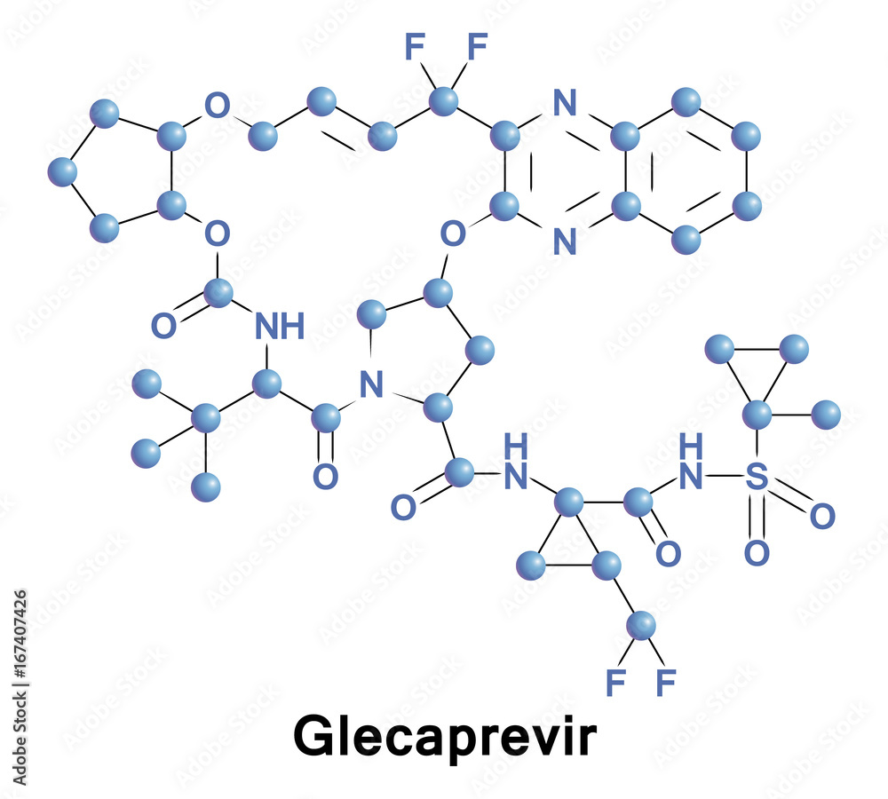 Wall mural glecaprevir treatment hcv