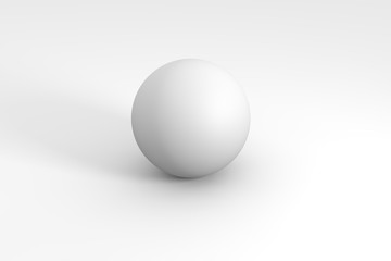 Fototapeta na wymiar 3d render of white object on a background