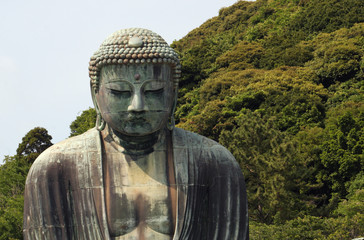 Giant Buddha statue in Kamakura, Japan