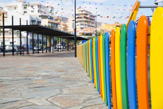 Children's playground fence
