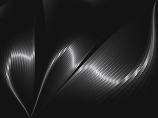 Abstract background with metal waves