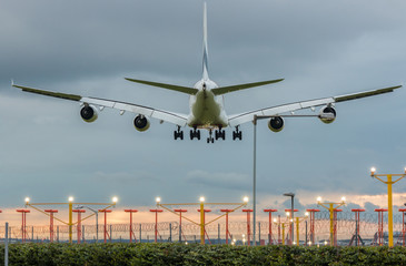 Evening landing