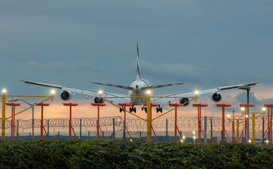 Evening landing