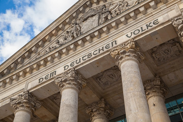 Obraz premium Reichstagsgebäude in Berlin