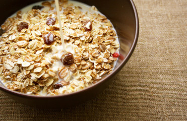 muesli with milk