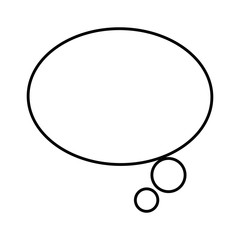speech bubble icon over white background vector illustration