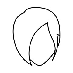 avatar woman icon over white background vector illustration