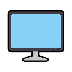 computer icon over white background vector illustration