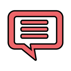speech bubble icon over white background vector illustration