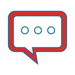 speech bubble icon over white background vector illustration