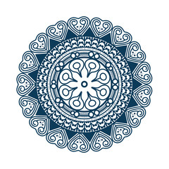 Mandala icon over white background colorful design vector illustration
