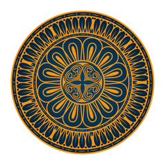 Mandala icon over white background colorful design vector illustration