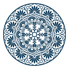 Mandala icon over white background colorful design vector illustration