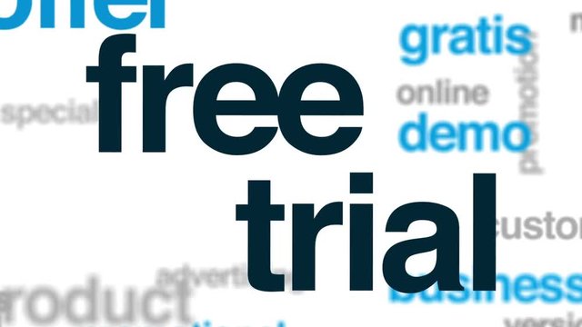 Free trial animated word cloud, text design animation.