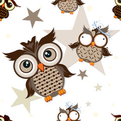 pattern owl graphic cartoon character