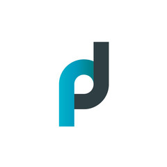 Initial Letter PJ RJ PL Linked Rounded Design Logo