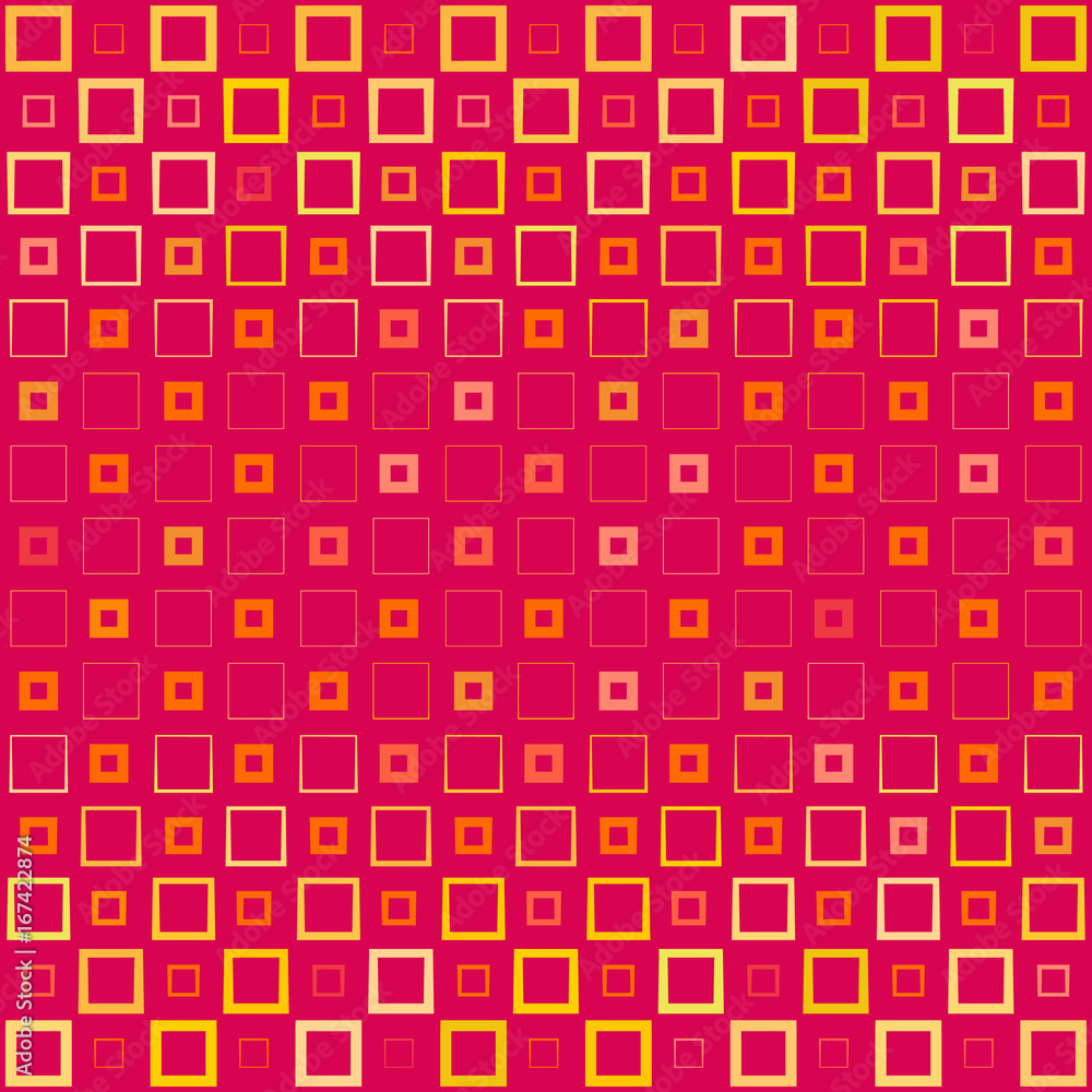 Poster abstract background with colorful squares and wavy thickness gradient