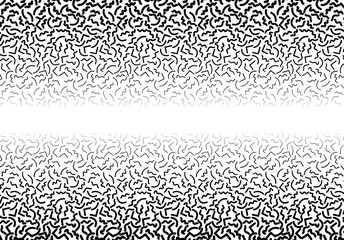 Background with abstract memphis line pattern and thickness gradient