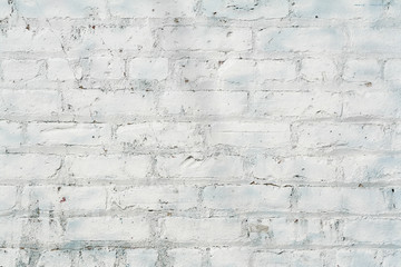 Whitewashed Brick Wall background texture