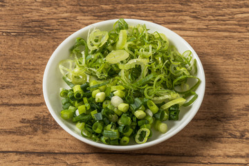 長ねぎ　薬味　Japanese vegetables with green onion