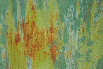 old paint on metal