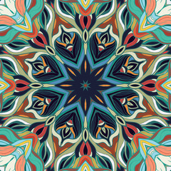 Vintage seamless pattern mandala ornament
