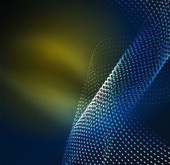 Obraz premium Vector wave particles background