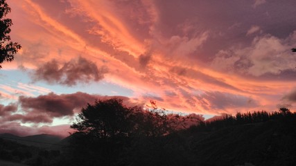 peaceful sunset afternoon Motueka, New Zealand