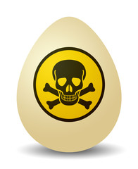 Warning Symbol on an Egg