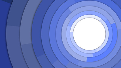 Blue Modern Circles Copy Space Abstract Background