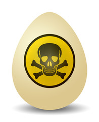 Warning Symbol on an Egg