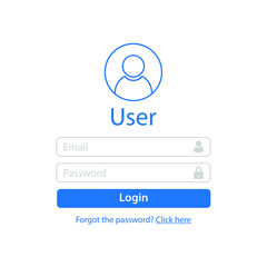 User login 