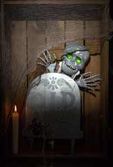 Halloween decoration background