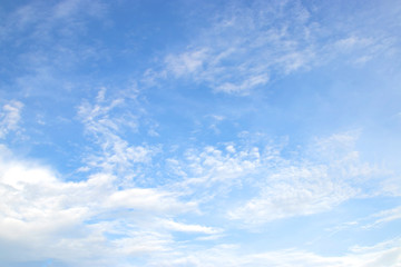 Naklejka na ściany i meble blue sky with clouds and moving