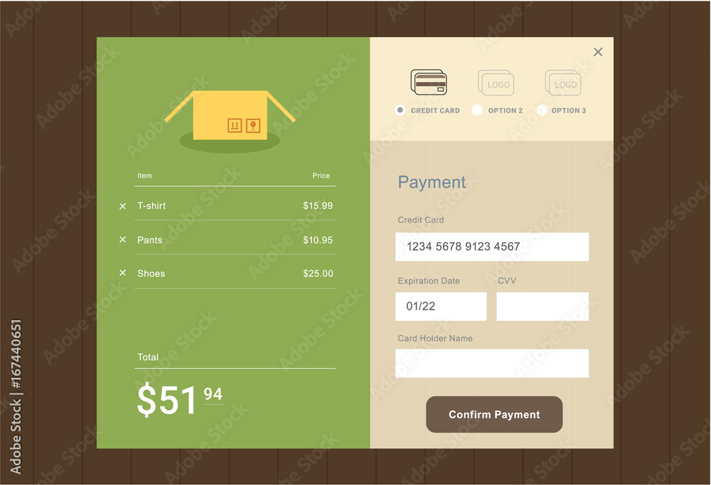 Wall mural ui for web and mobile