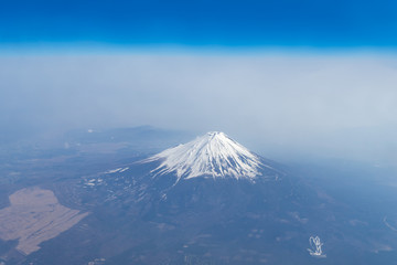 Aerial view of Mt. Fuji (富士山 航空写真)