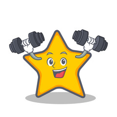 Fitness star character cartoon style © kongvector